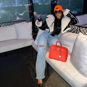 Croped faux Jacket with fur inside